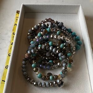 Erimish Beaded Bracelet stack